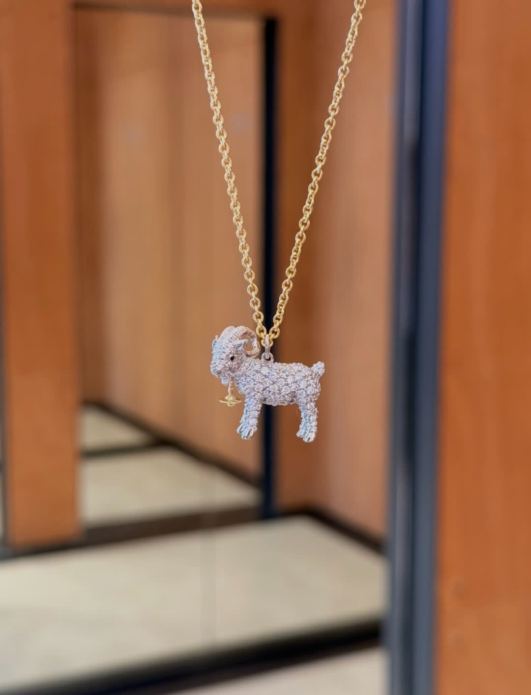 Vivienne Westwood Gold Chain with Sheep Charm
